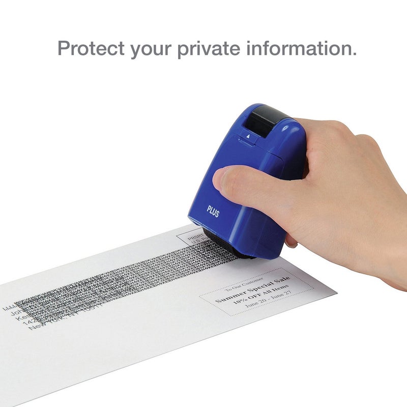 Plus Guard Your ID Identity Protection Stamp Roller - Identity Theft Prevention, Security Stamp Masker, Navy Blue (38028) - Image 2